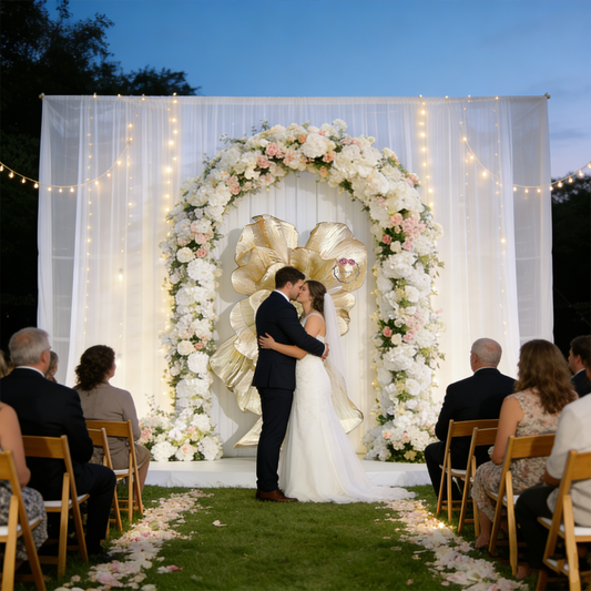 Flowerva Brilliant Pearlescent Wedding Art Installation