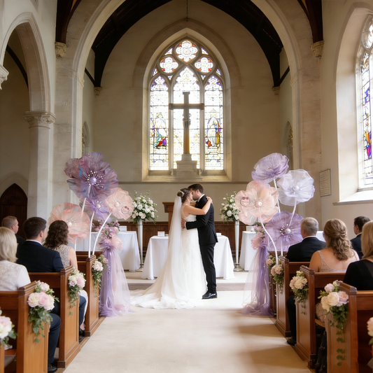 Flowerva Mermaid-Colored Sunflower Fabric Decor