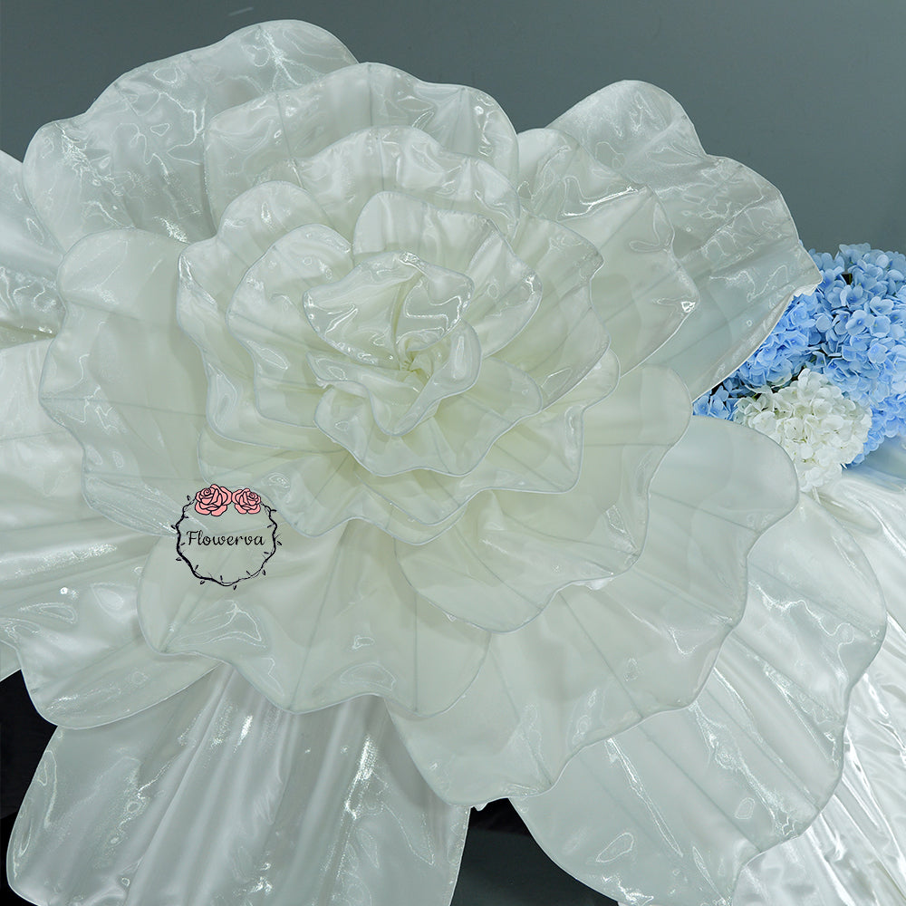 Flowerva Opulent Satin Atelier Installation Wedding Decor