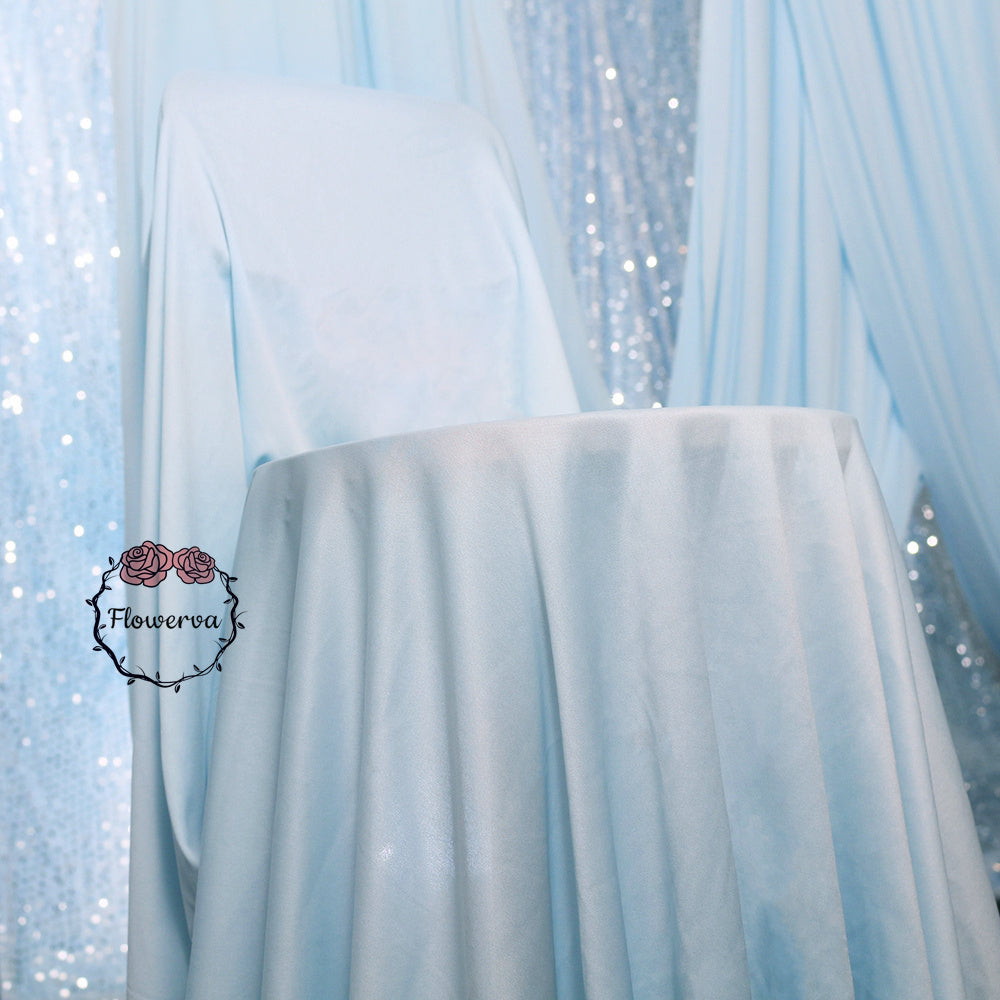 Draperie élastique en soie de lait couleur champagne pour décoration de scène #21