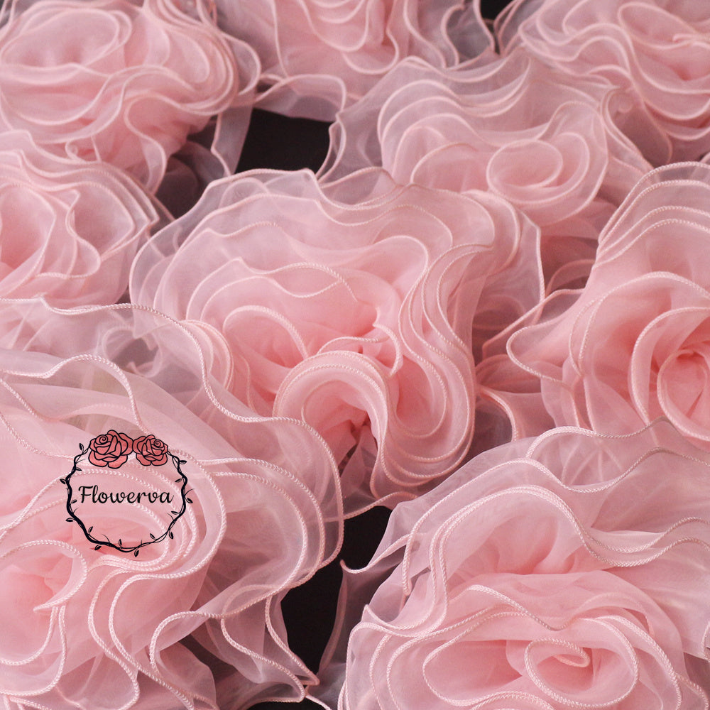 Flowerva Super Fluffy Organza Flower Wedding Decor