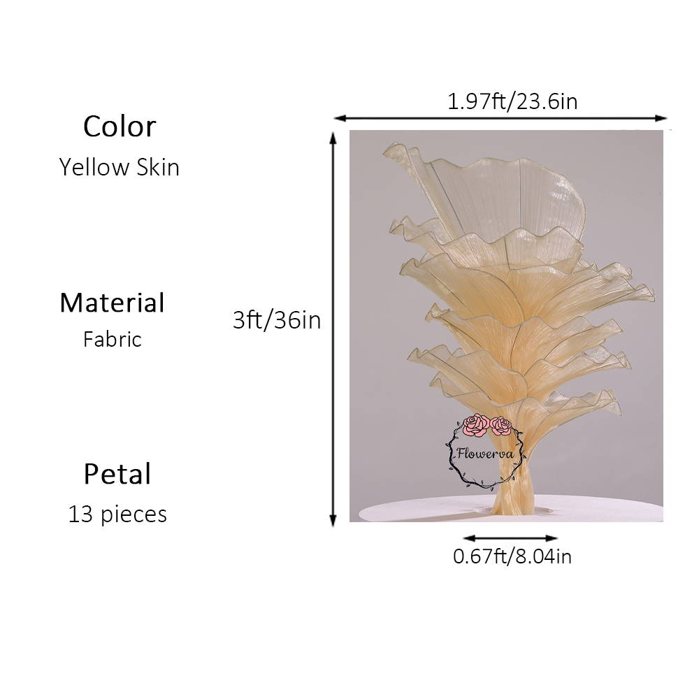 Flowerva Height Fabric Table Flower Wedding Decor(Without Flowers)