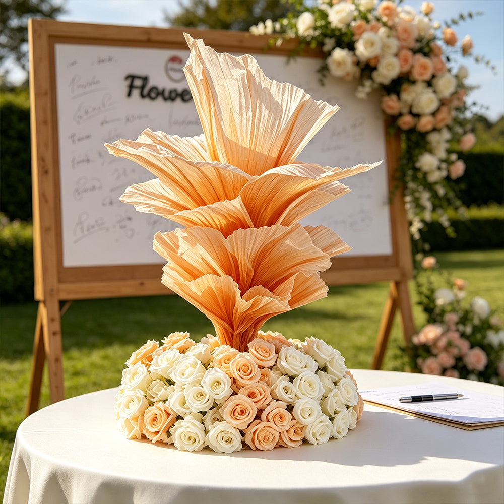 Flowerva "Romantic Light" Table Flower Wedding Decoration/Home Decor