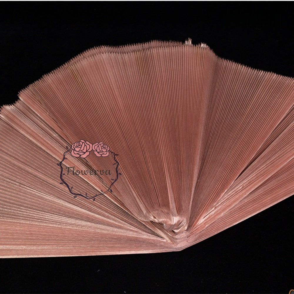 Flowerva Rose Gold Brilliant Pearlescent Fabric Wedding Stage Decoration