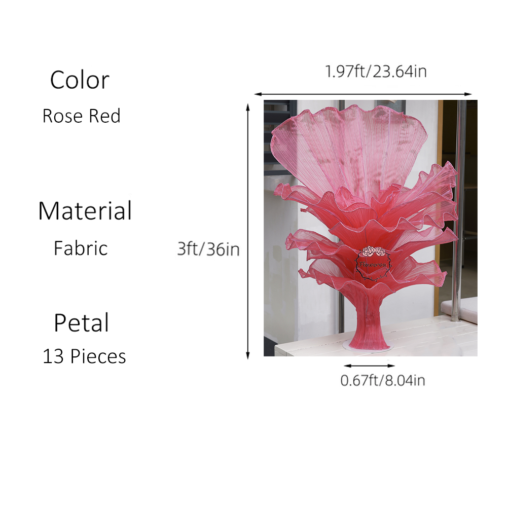 Flowerva Height Fabric Table Flower Wedding Decor(Without Flowers)