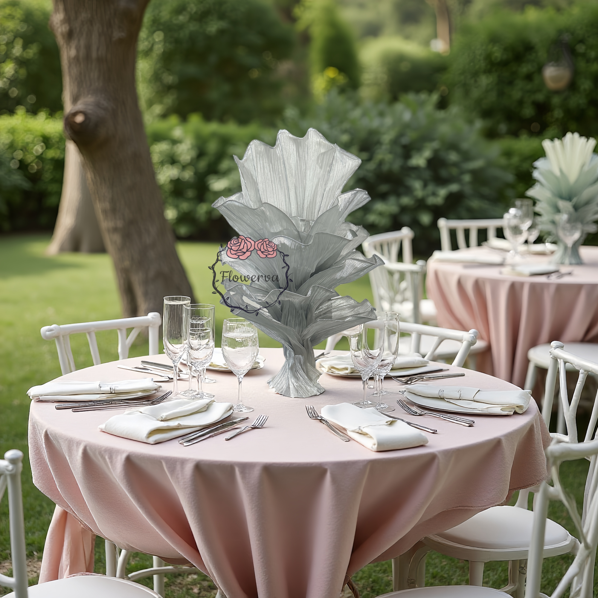 Flowerva "Glacier Flower" Luxury Wedding and Home Art Decoration