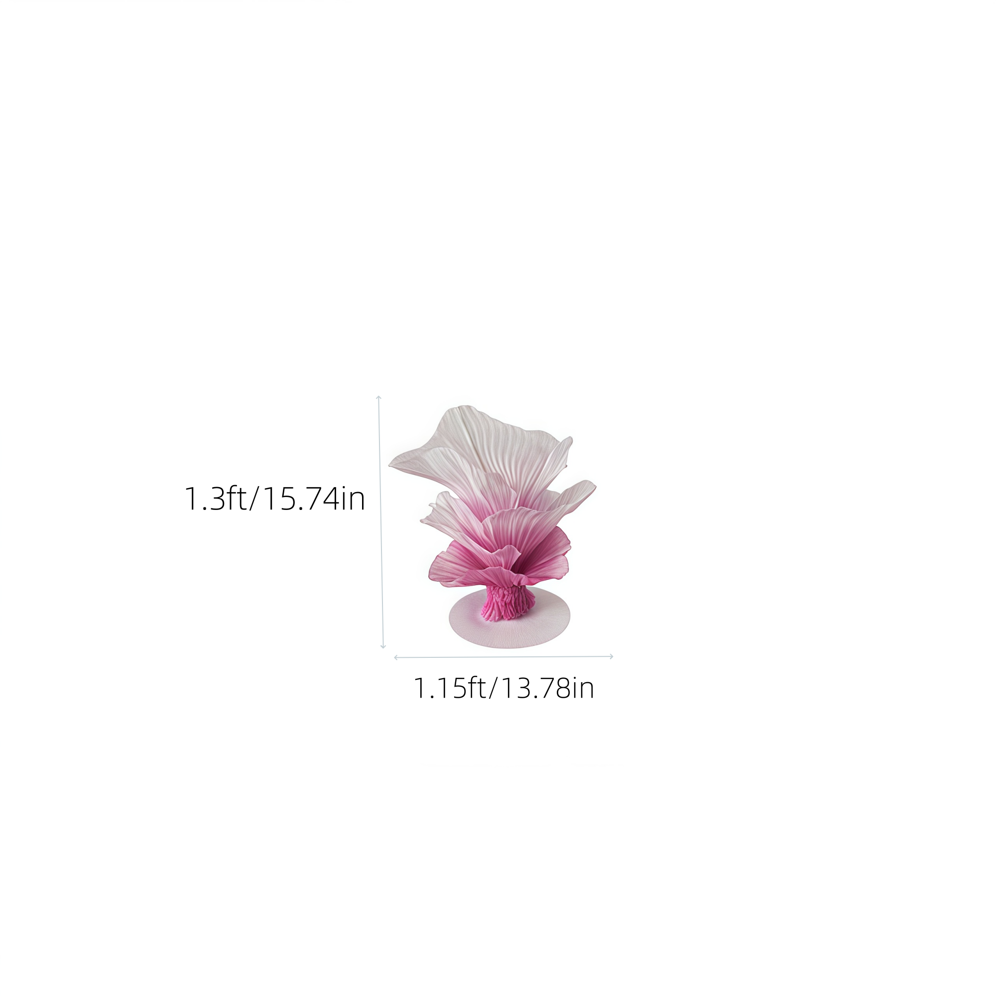 Flowerva "Romantic Light" Table Flower Wedding Decoration/Home Decor