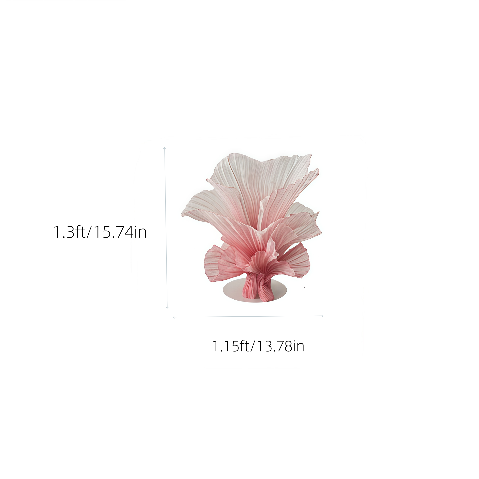 Flowerva "Romantic Light" Table Flower Wedding Decoration/Home Decor