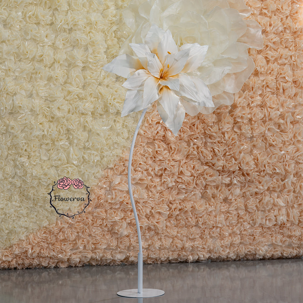 Flowerva Dew Sunrise Lily Fabric Flower Decor(Flower Only)