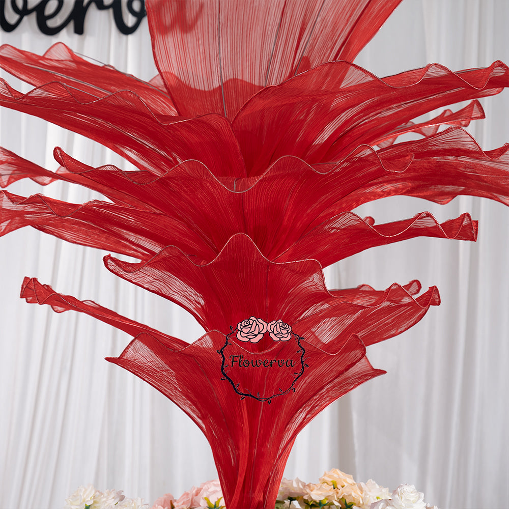 Flowerva Aesthetic Wedding Art Installation Red Vintage 180cm