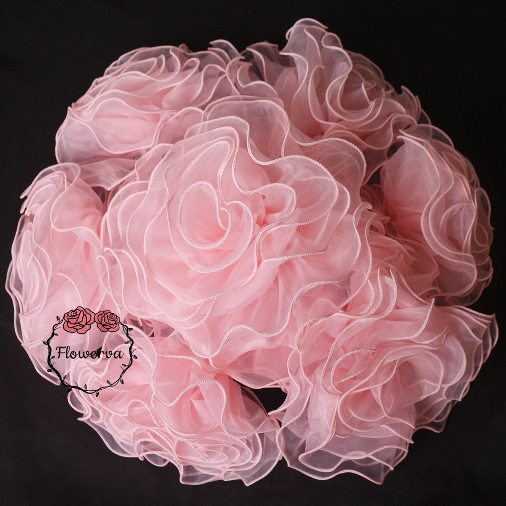 Flowerva Super Fluffy Organza Flower Wedding Decor