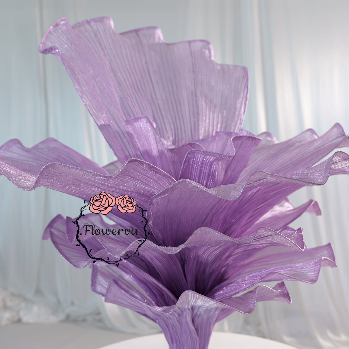 Flowerva Amethyst Wedding and Home Art Decoration Pearl Purple 100cm