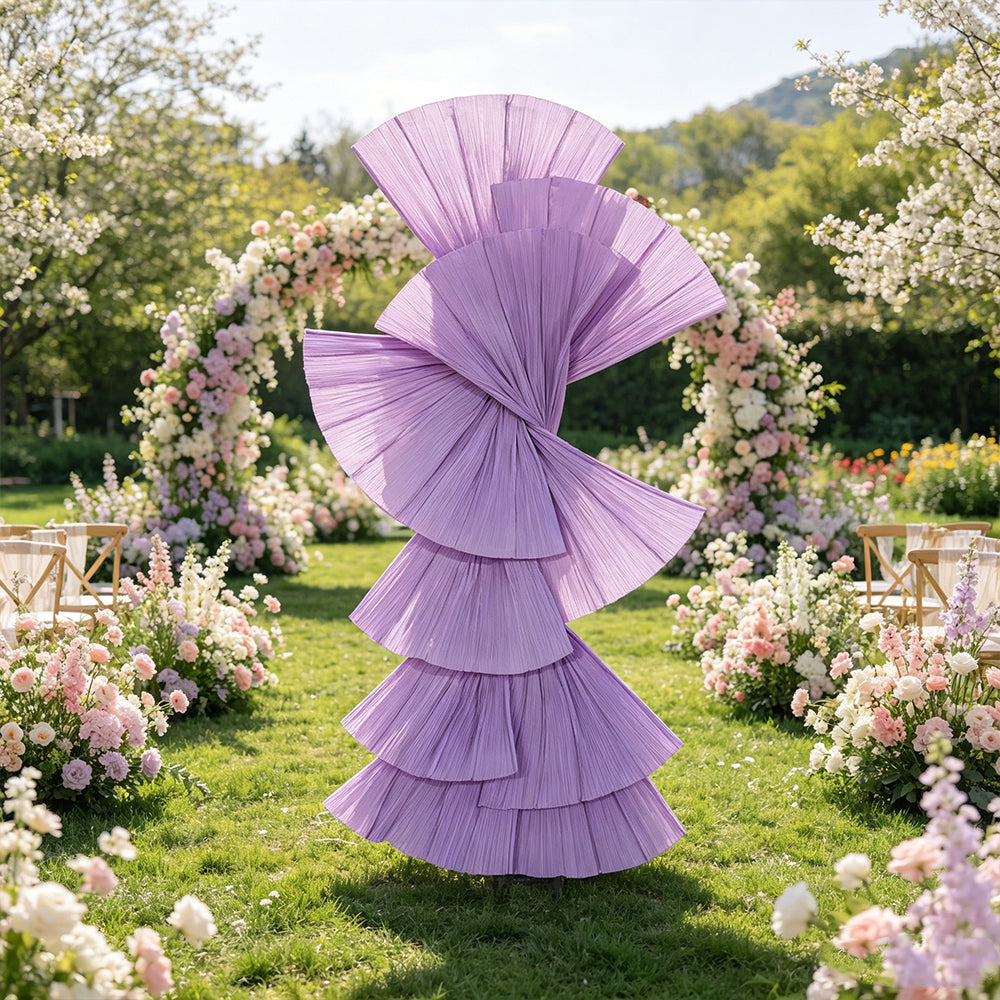 Flowerva Retro Fan Shaped Design Wedding&Event Decoration