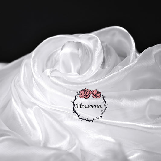 Flowerva Water Light Ripple Yarn Wedding Party Decorate Fabric