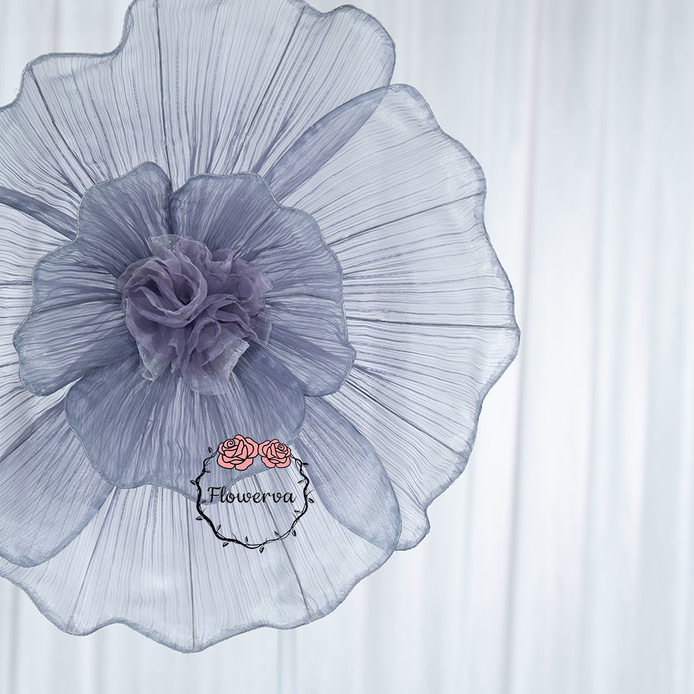 Flowerva Fabric Giant Flower Centerpiece Luxury Wedding & Event Decor