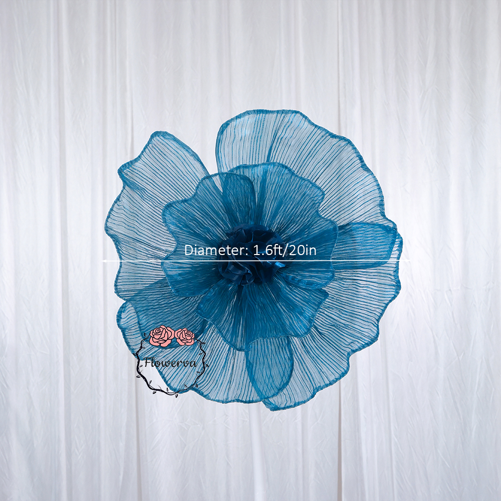 Flowerva Fabric Giant Flower Centerpiece Luxury Wedding & Event Decor
