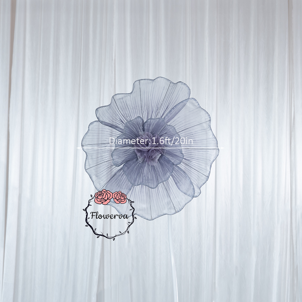 Flowerva Fabric Giant Flower Centerpiece Luxury Wedding & Event Decor