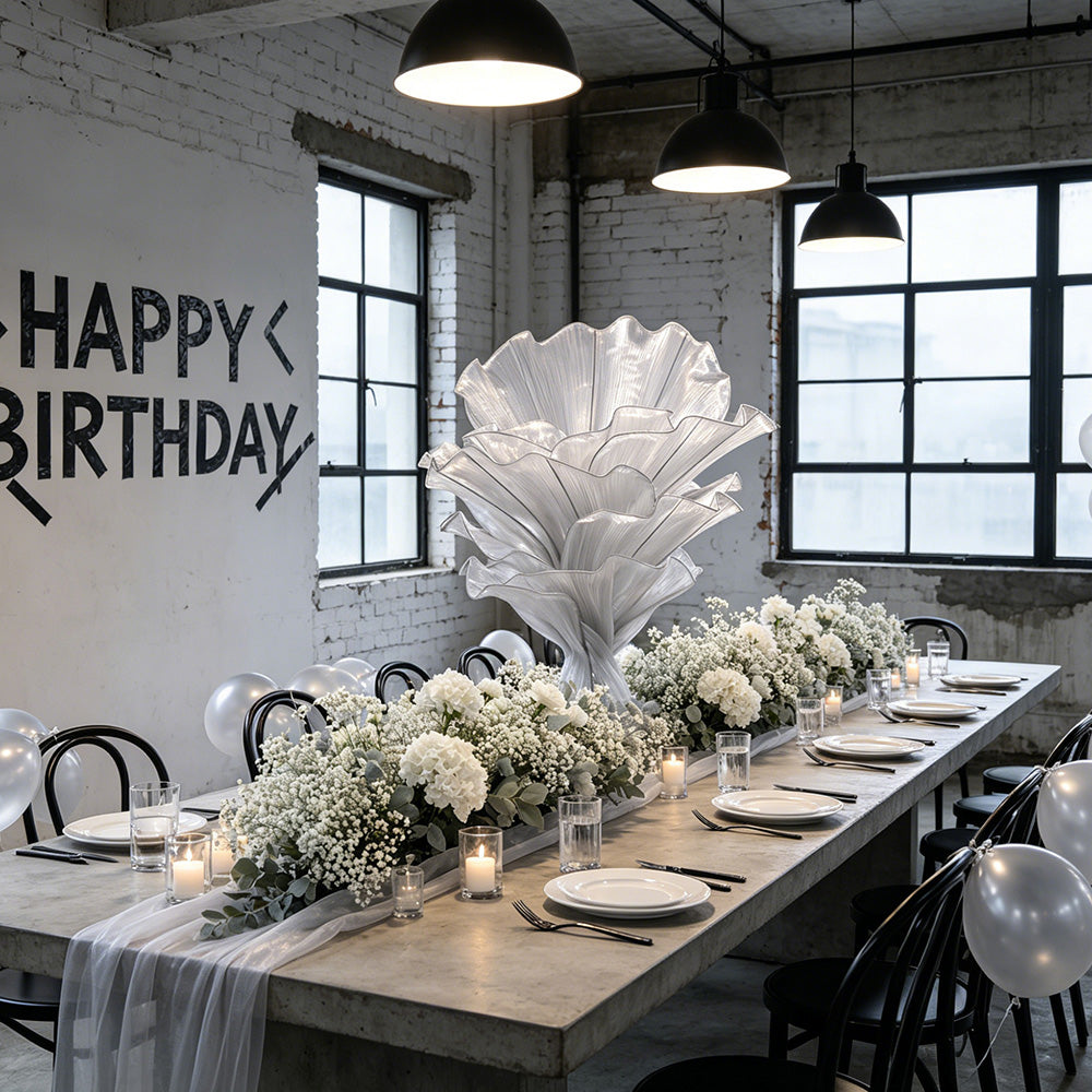 Flowerva Height Fabric Table Flower Wedding Decor(Without Flowers)
