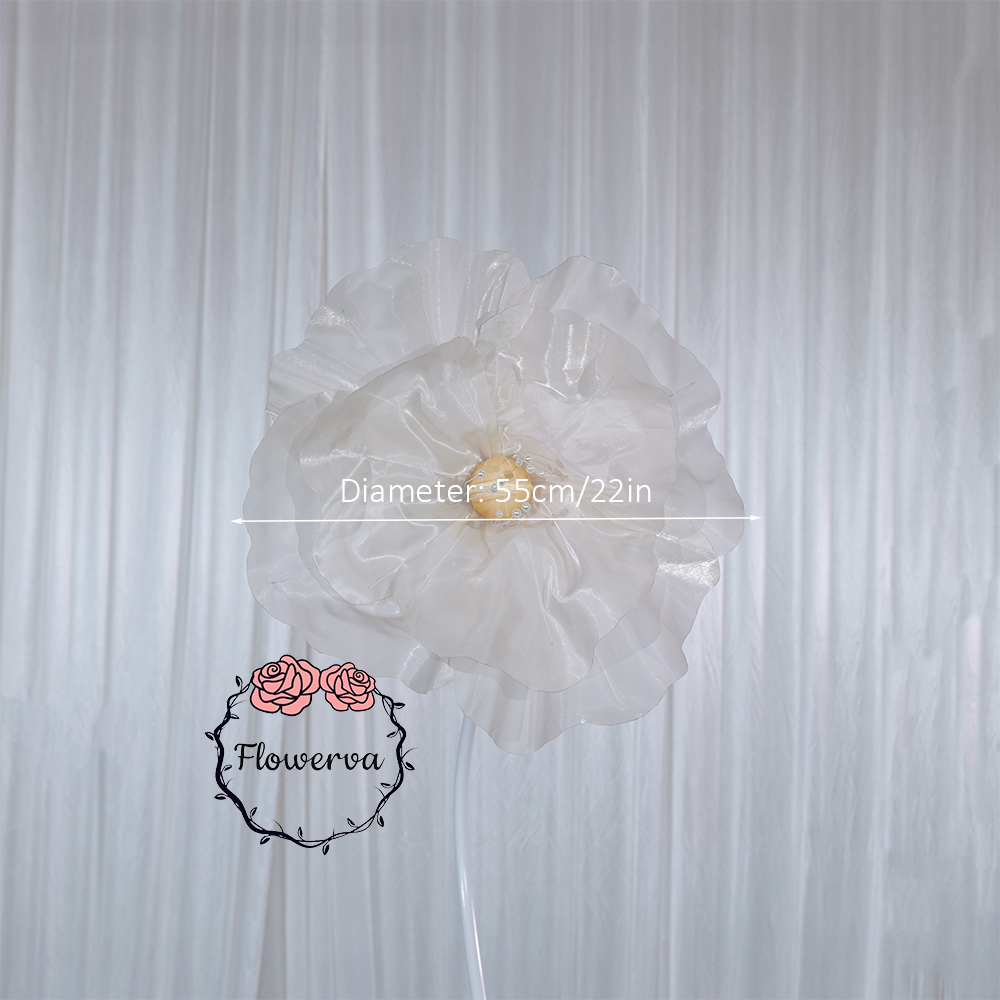 Flowerva Ivory Core Wave Contour Premium Decor