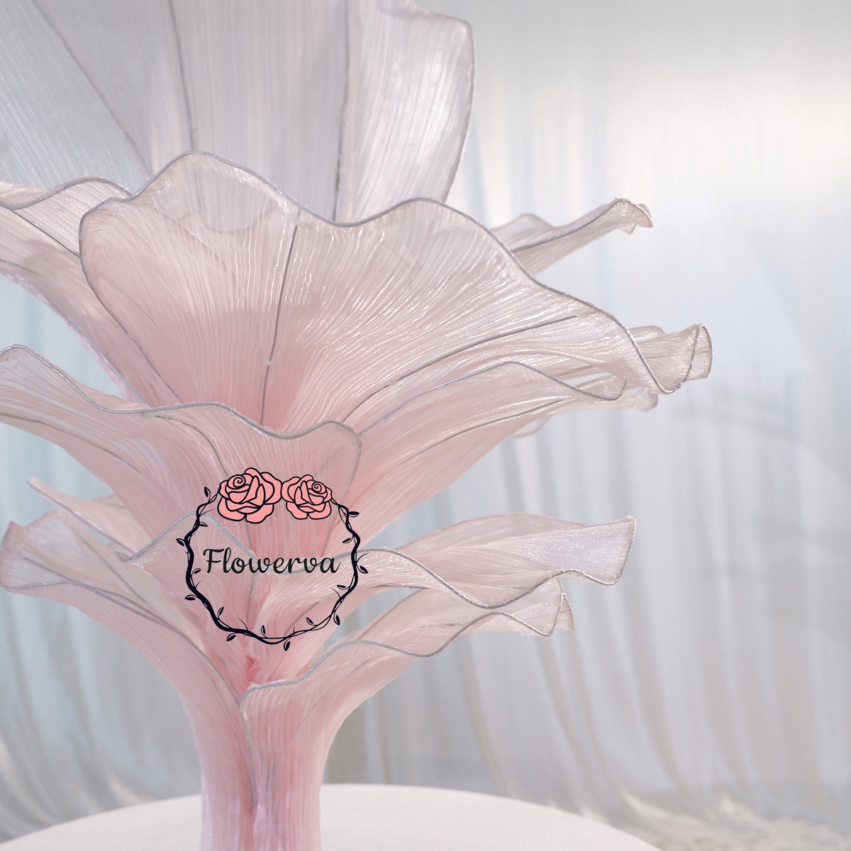 Flowerva Table Flower Wedding Decoration Light Pink 100cm