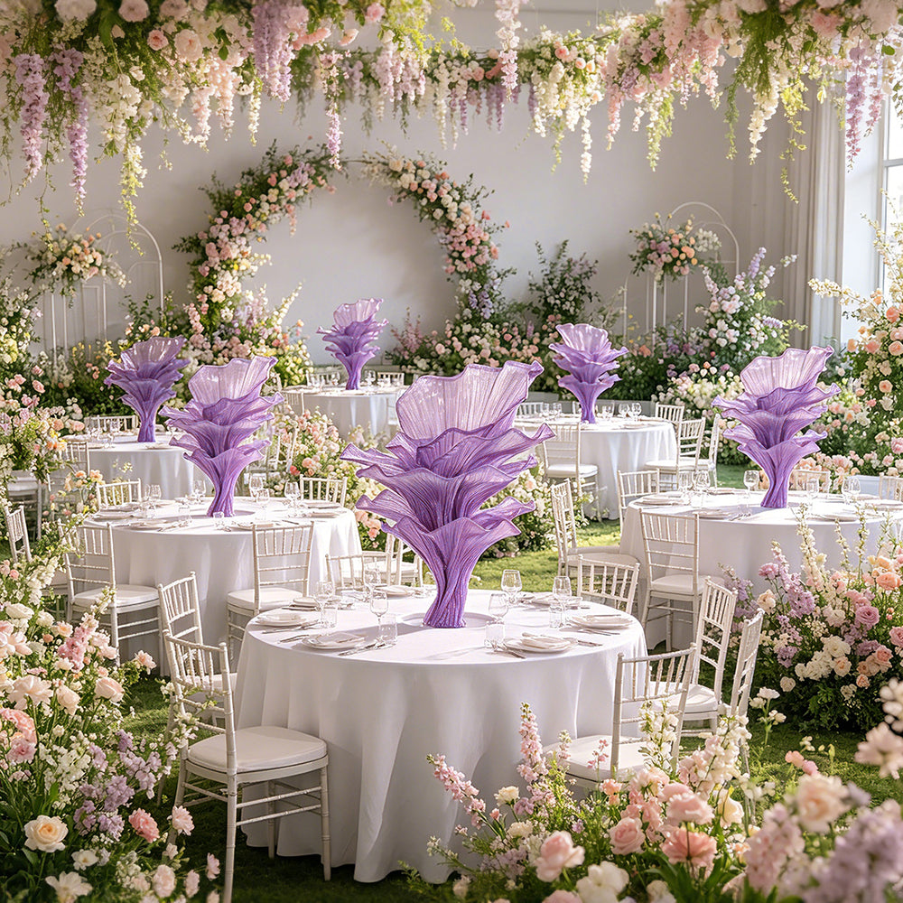 Flowerva Amethyst Wedding and Home Art Decoration