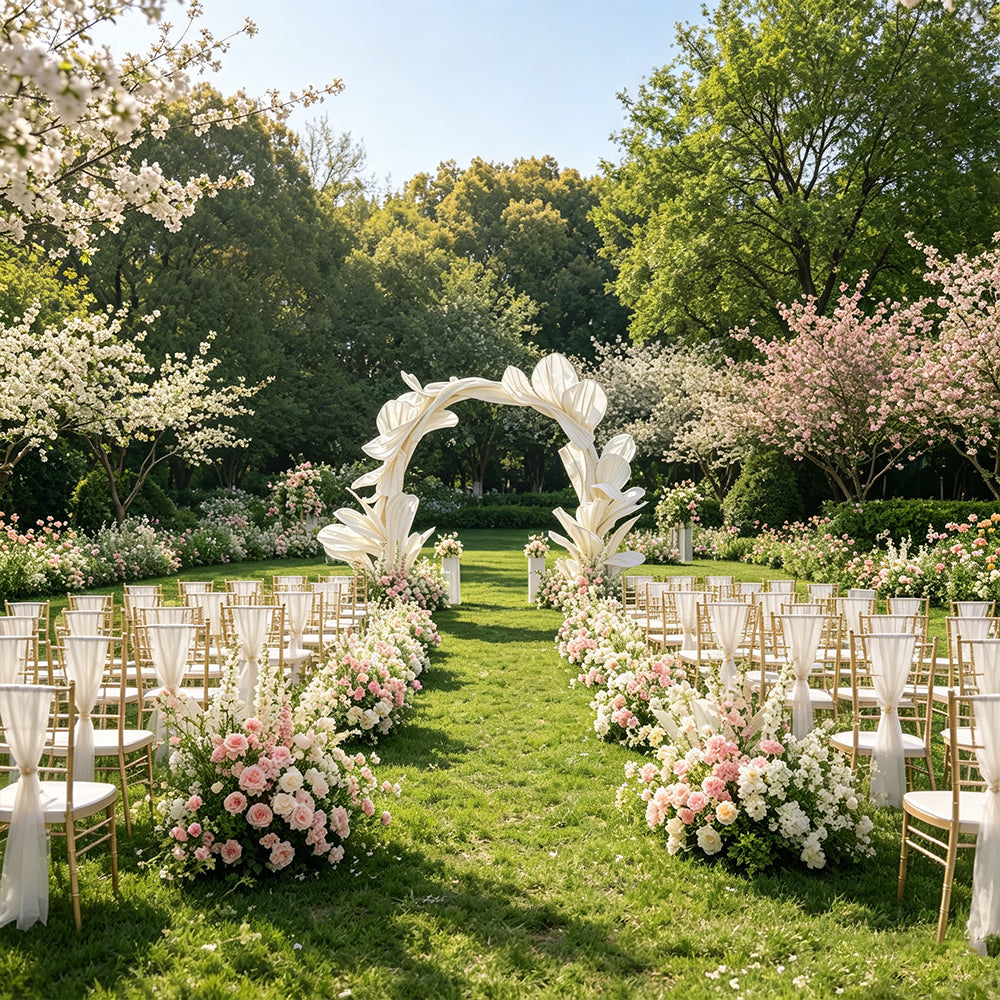 Flowerva Sculptural Petal Arch Wedding Decoration