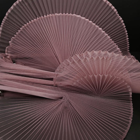 Flowerva Bean Paste Great Pleated Organza Crinkle Fabric 6324