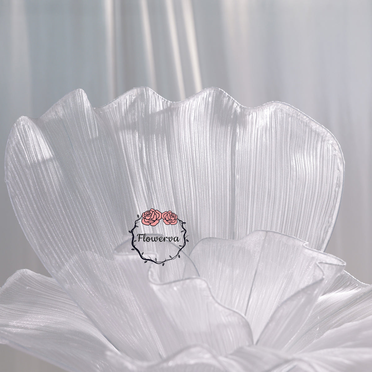Flowerva Artistic Wedding Table Decorations Pure White