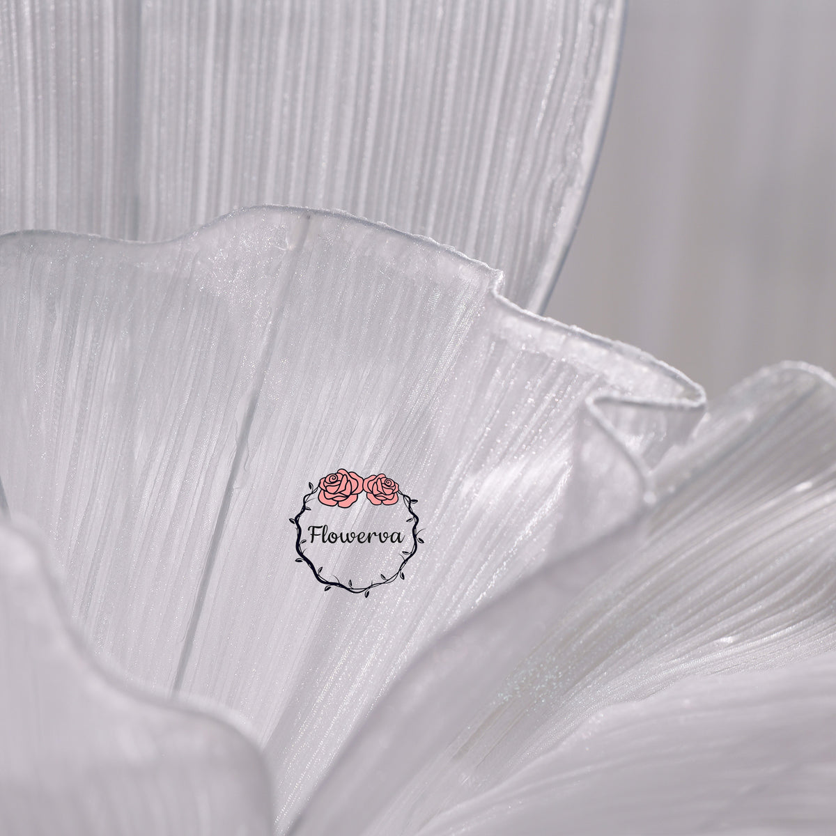 Flowerva Artistic Wedding Table Decorations Pure White