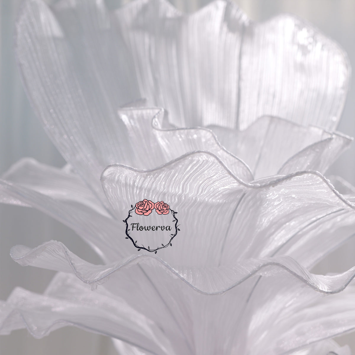 Flowerva Artistic Wedding Table Decorations Pure White
