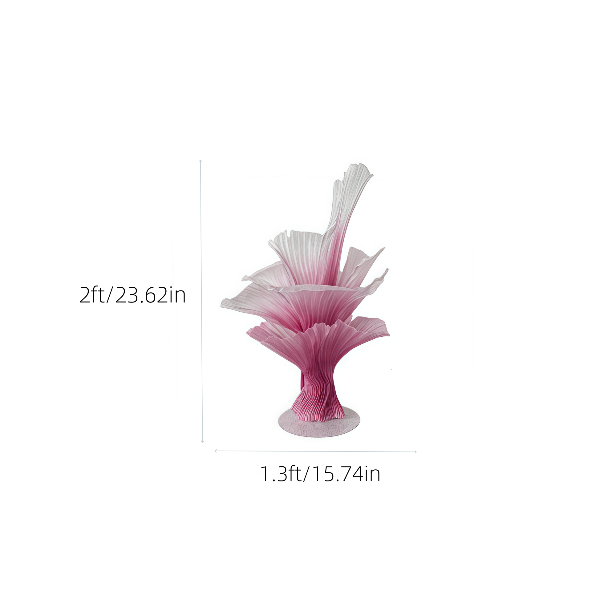 Flowerva "Romantic Light" Table Flower Wedding Decoration/Home Decor
