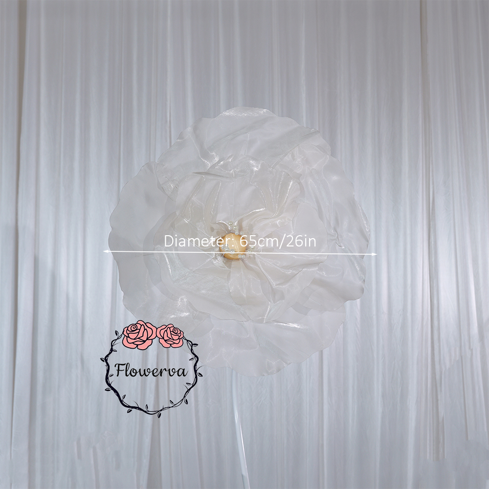 Flowerva Ivory Core Wave Contour Premium Decor