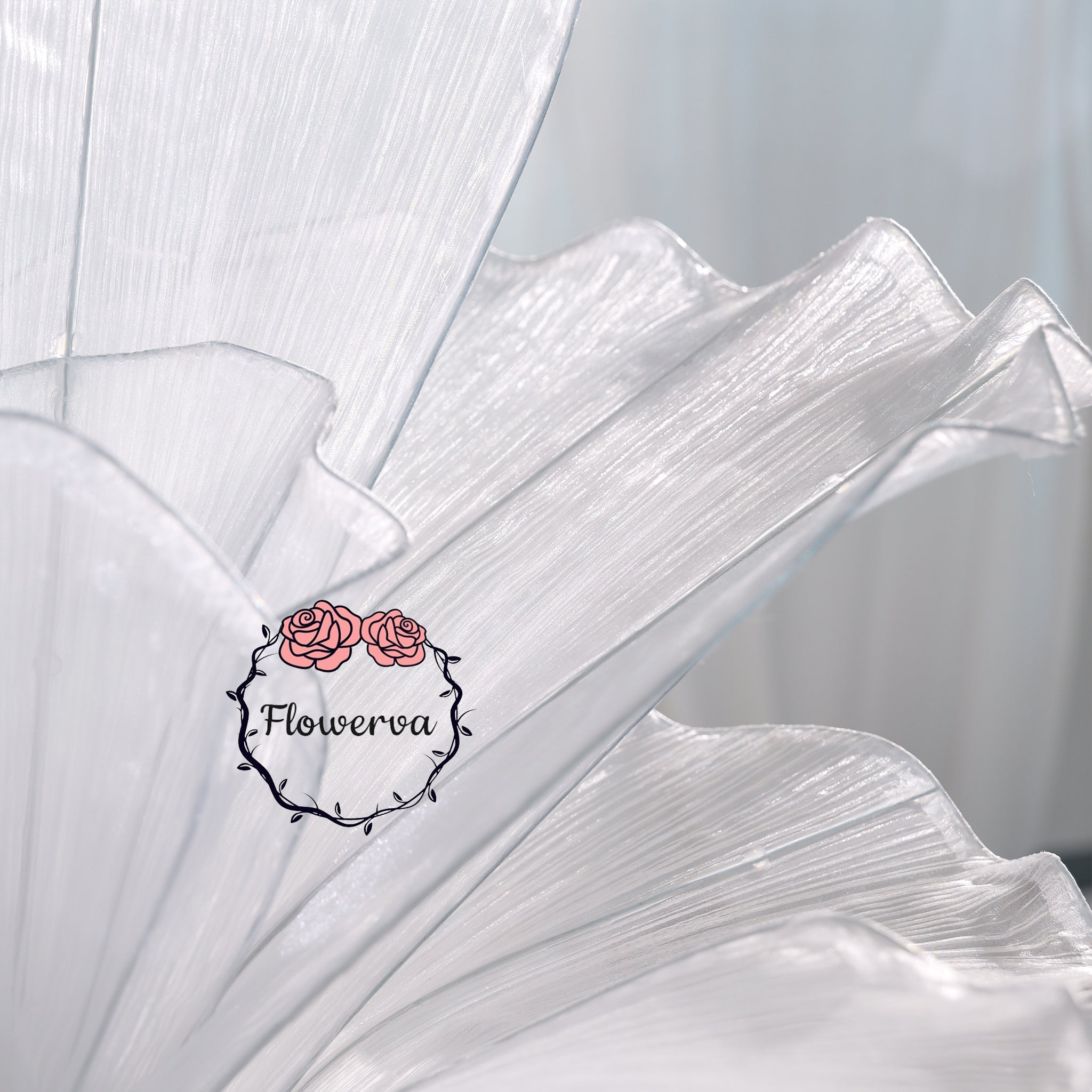 Flowerva Pure White Artistic Wedding Table Decorations