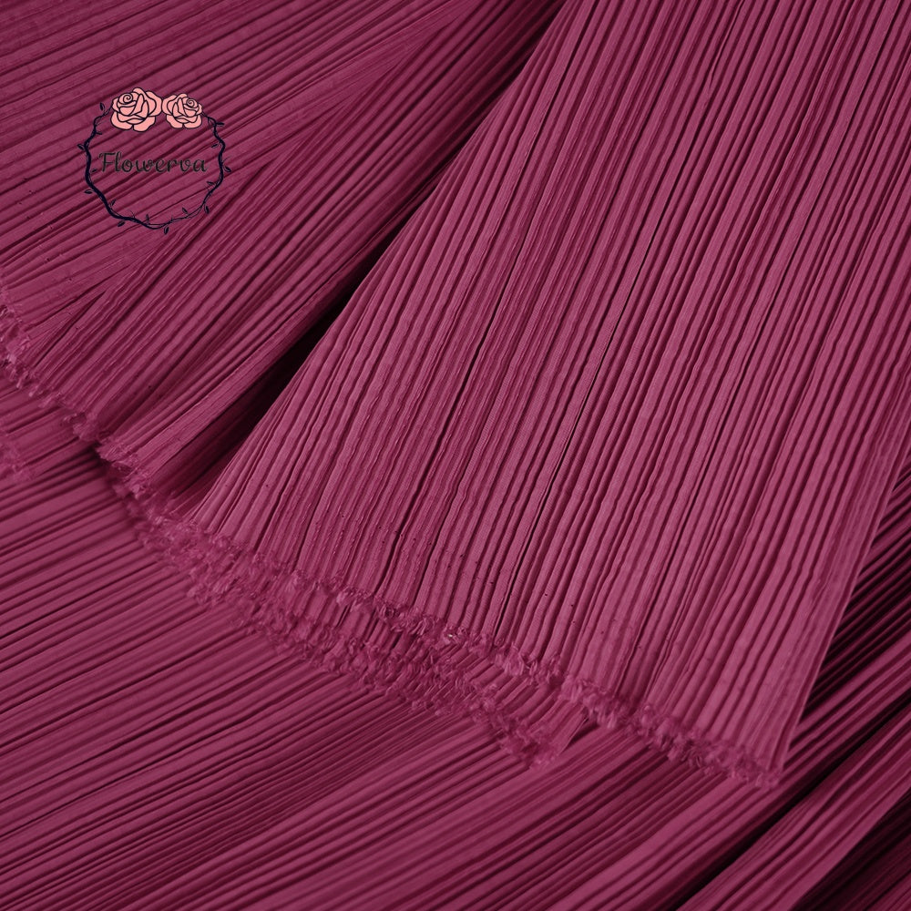 Tissu de gravure décoratif plissé Flowerva