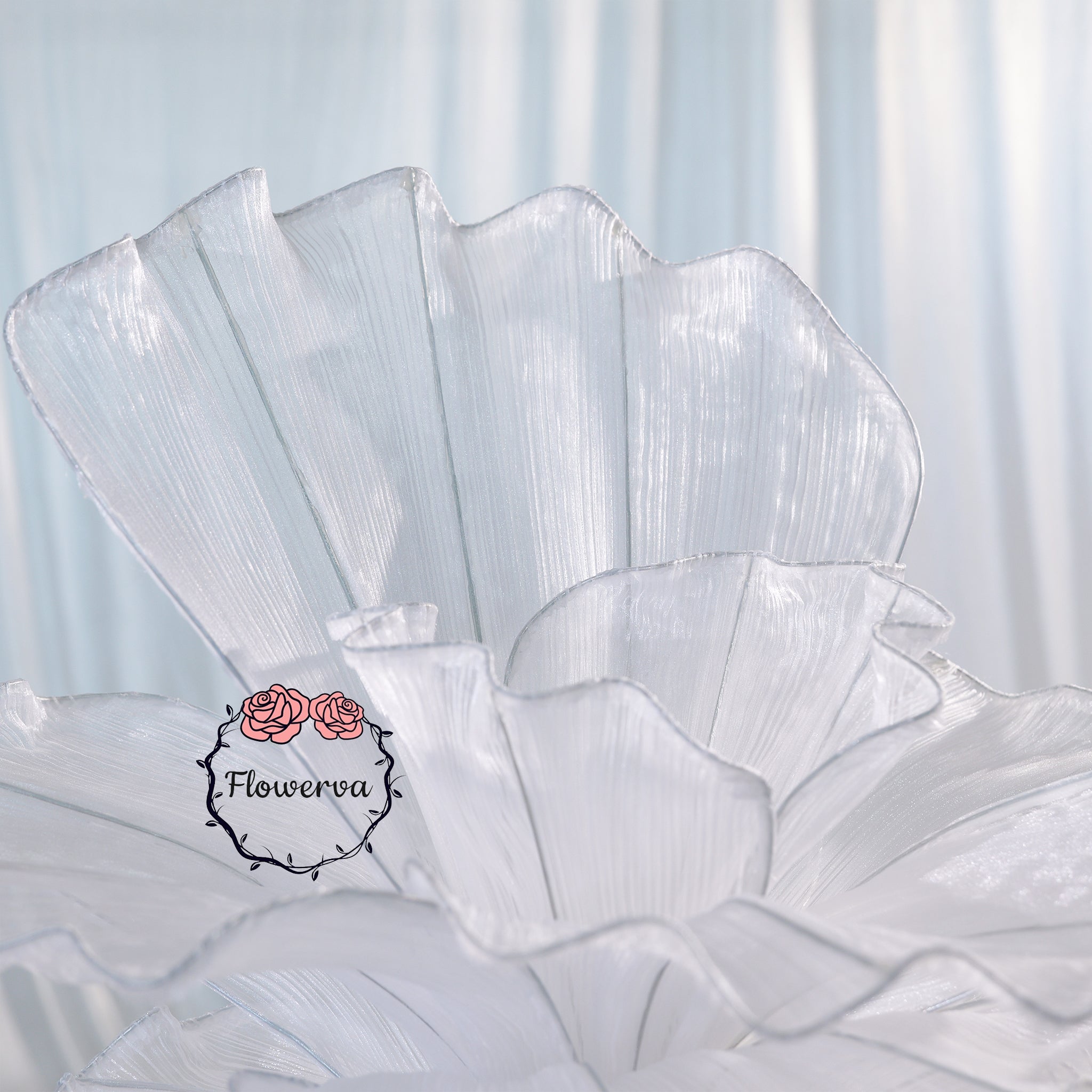 Flowerva Pure White Artistic Wedding Table Decorations