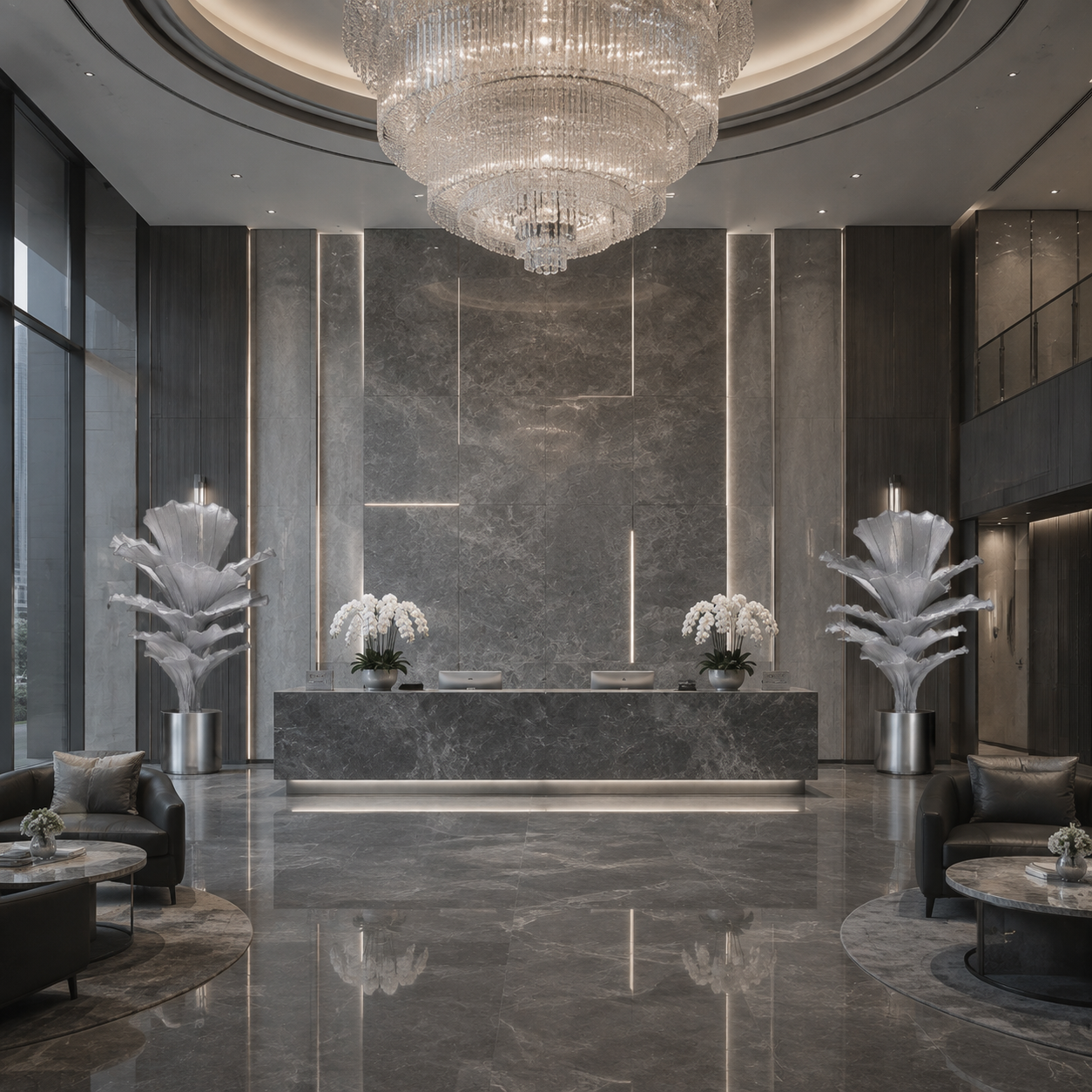 Flowerva "Glacier Flower" Luxury Wedding and Home Art Decoration