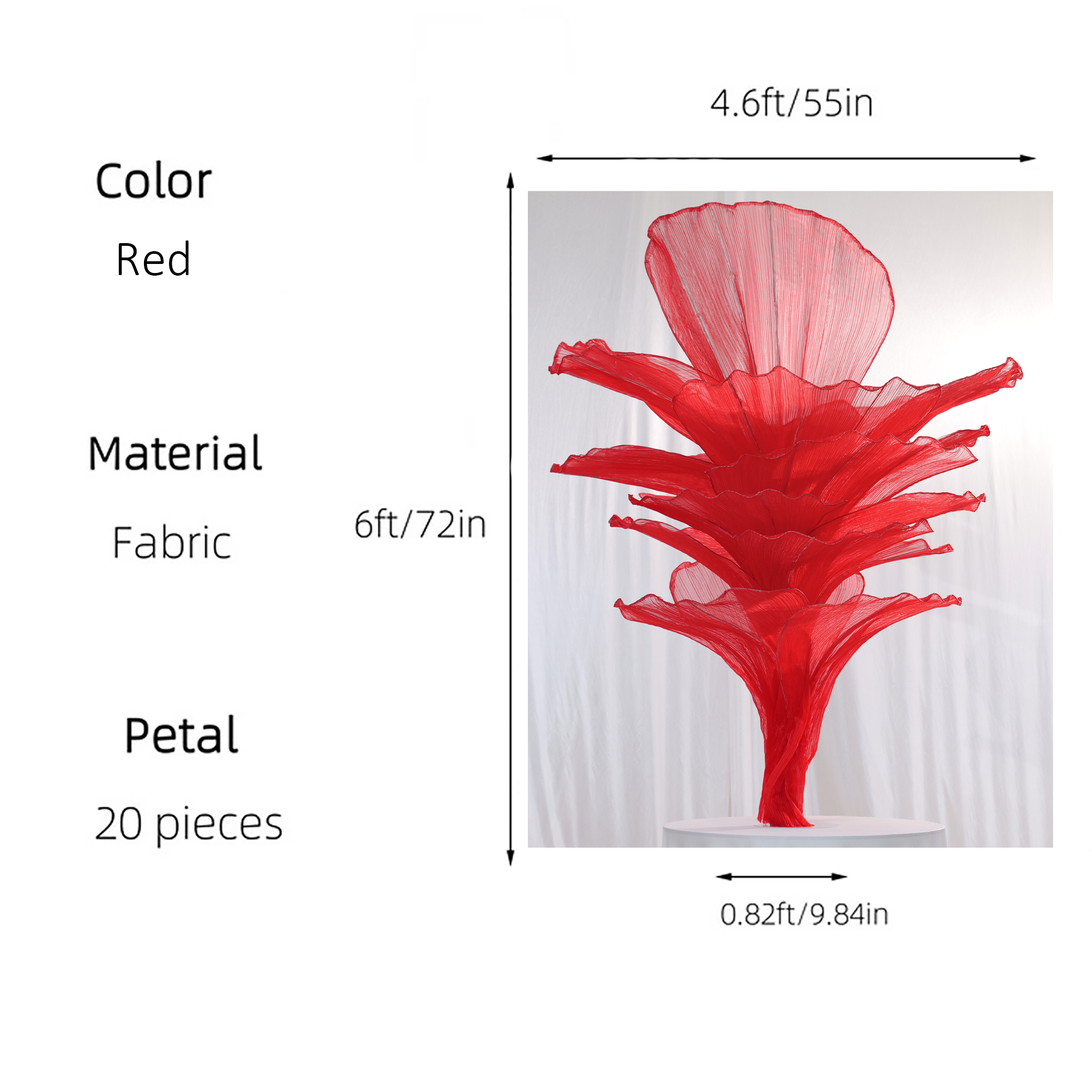 Flowerva Table Floral Compositions Wedding Table Decor 180cm