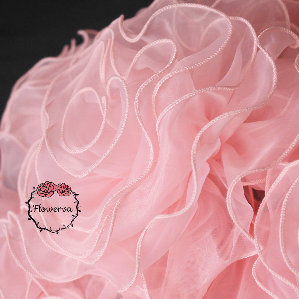 Flowerva Super Fluffy Organza Flower Wedding Decor