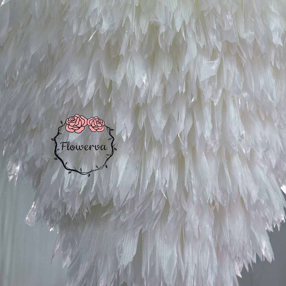 Flowerva Ethereal Feather Chandelier Wedding Decor
