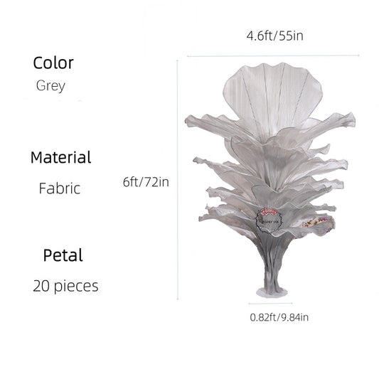 Flowerva''Morning Mist in the Mountains'' gray wedding table flower decoration