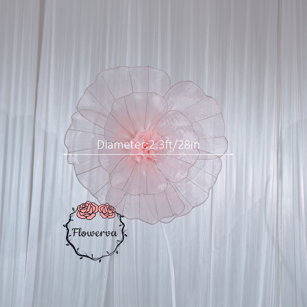 Flowerva Fabric Giant Flower Centerpiece Luxury Wedding & Event Decor