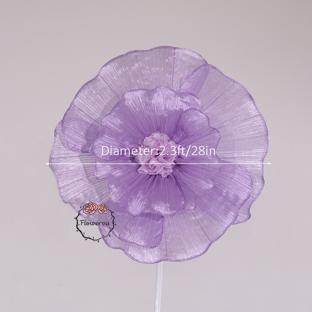 Flowerva Fabric Giant Flower Centerpiece Luxury Wedding & Event Decor