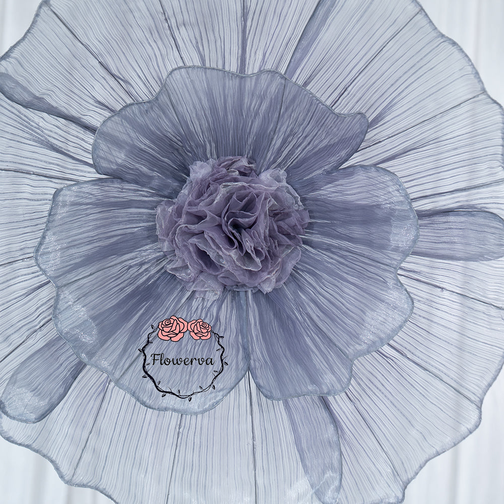 Flowerva Fabric Giant Flower Centerpiece Luxury Wedding & Event Decor