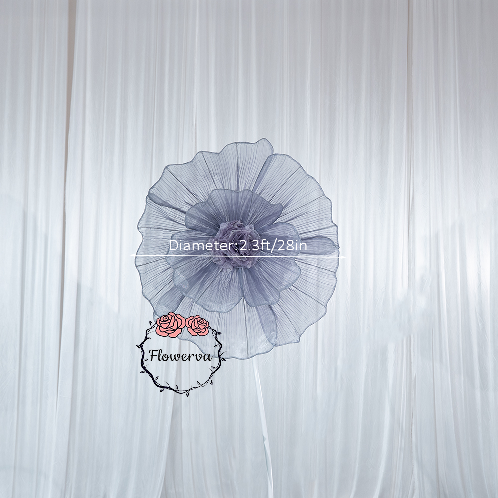 Flowerva Fabric Giant Flower Centerpiece Luxury Wedding & Event Decor