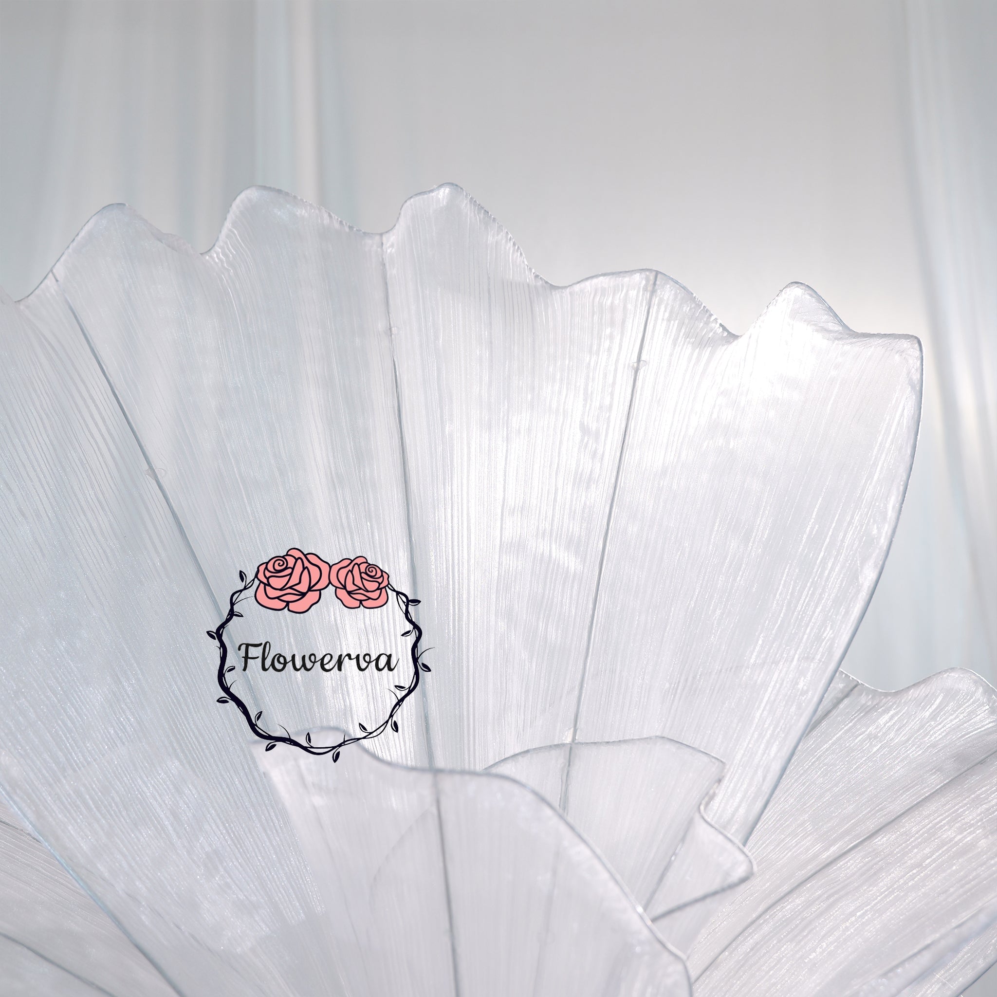 Flowerva Pure White Artistic Wedding Table Decorations