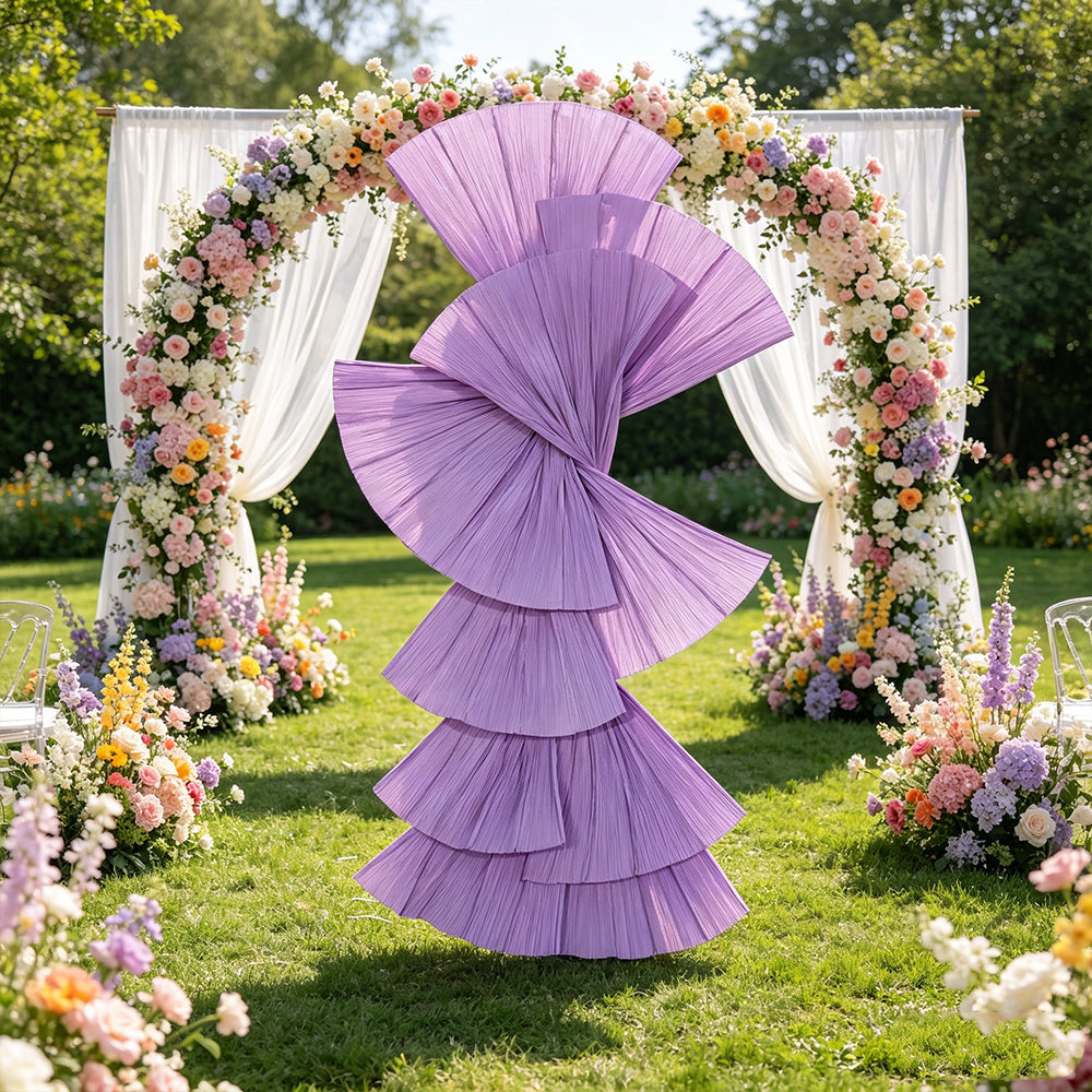 Flowerva Retro Fan Shaped Design Wedding&Event Decoration