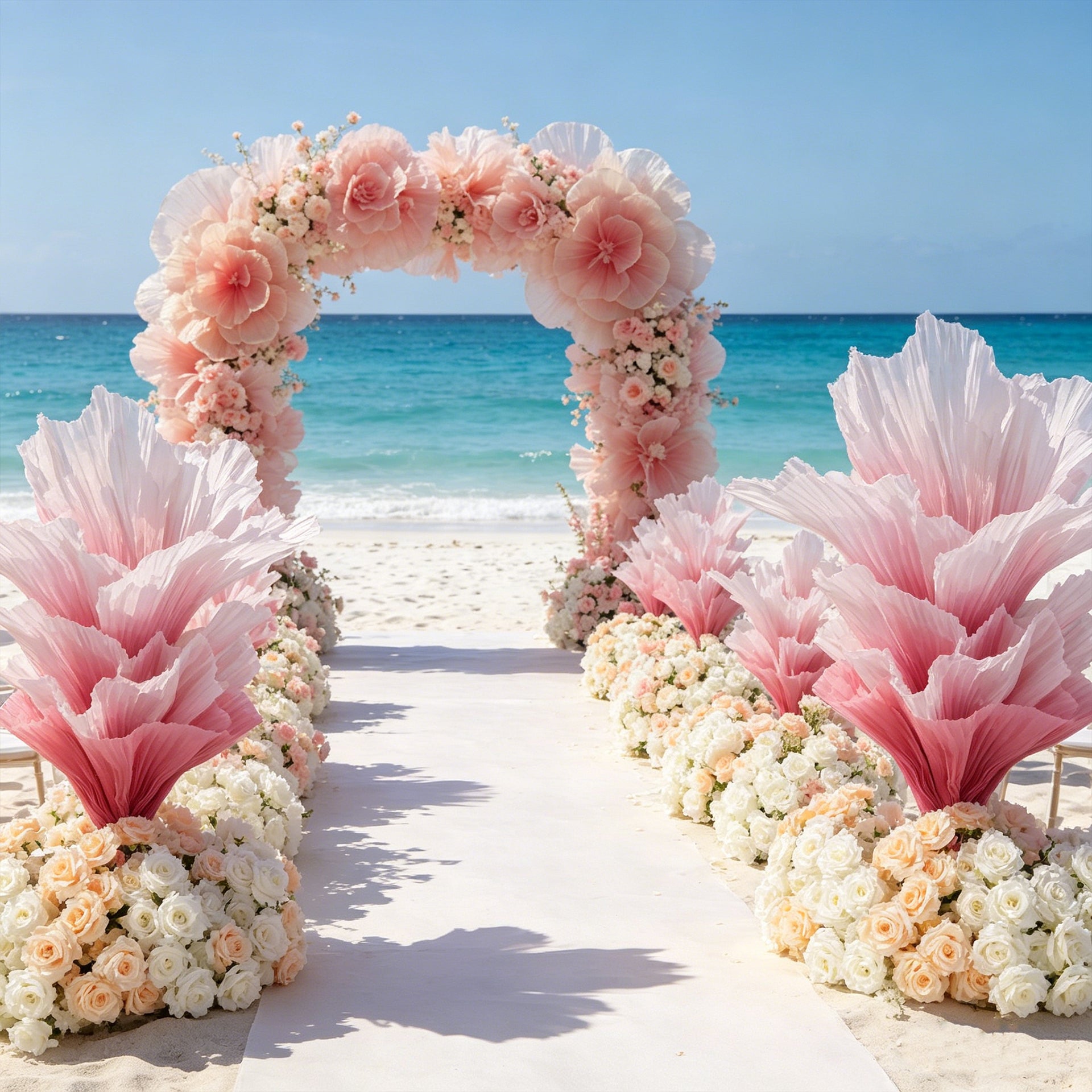 Flowerva "Romantic Light" Table Flower Wedding Decoration/Home Decor
