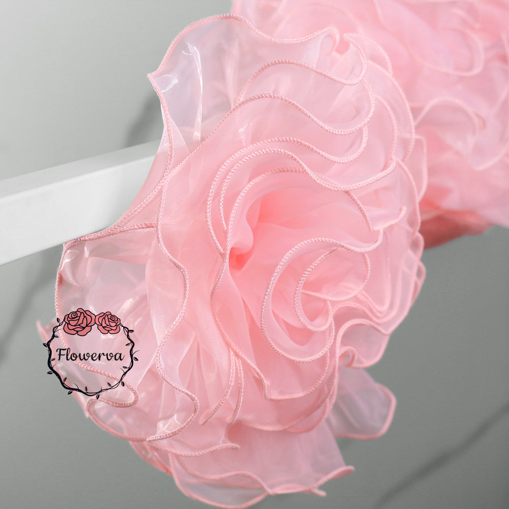Flowerva Super Fluffy Organza Flower Wedding Decor