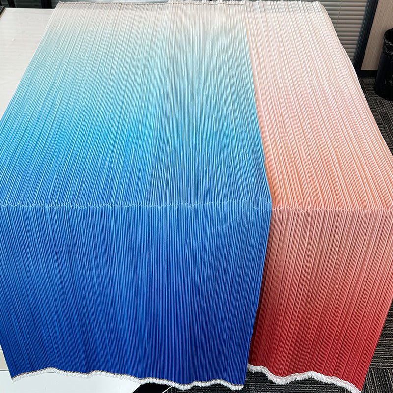 Flowerva Pleated Gradient Color Textured Fabric Handmade DIY Decoration