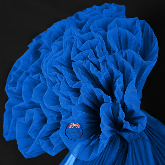 Klein Blue Enchantress Pleated Fabric Bouquet